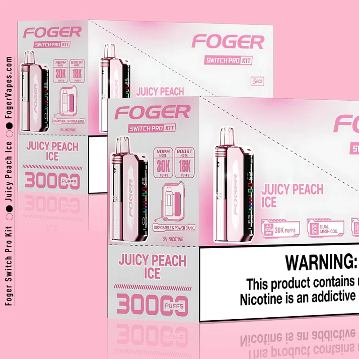 Juicy Peach Ice Foger Switch Pro Kit 30K Puffs - Image 5