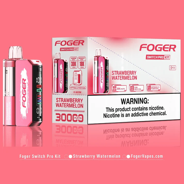 Strawberry Watermelon Foger Switch Pro Kit 30K Puffs - Image 4