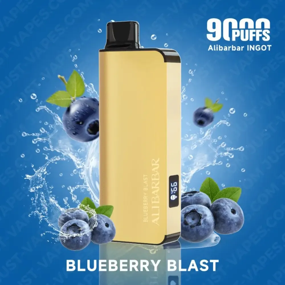 alibarbar-ingot-9000-disposable-vape-blueberry-blast.webp BLUEBERRY BLAST – ALIBARBAR INGOT9000 - Image 1