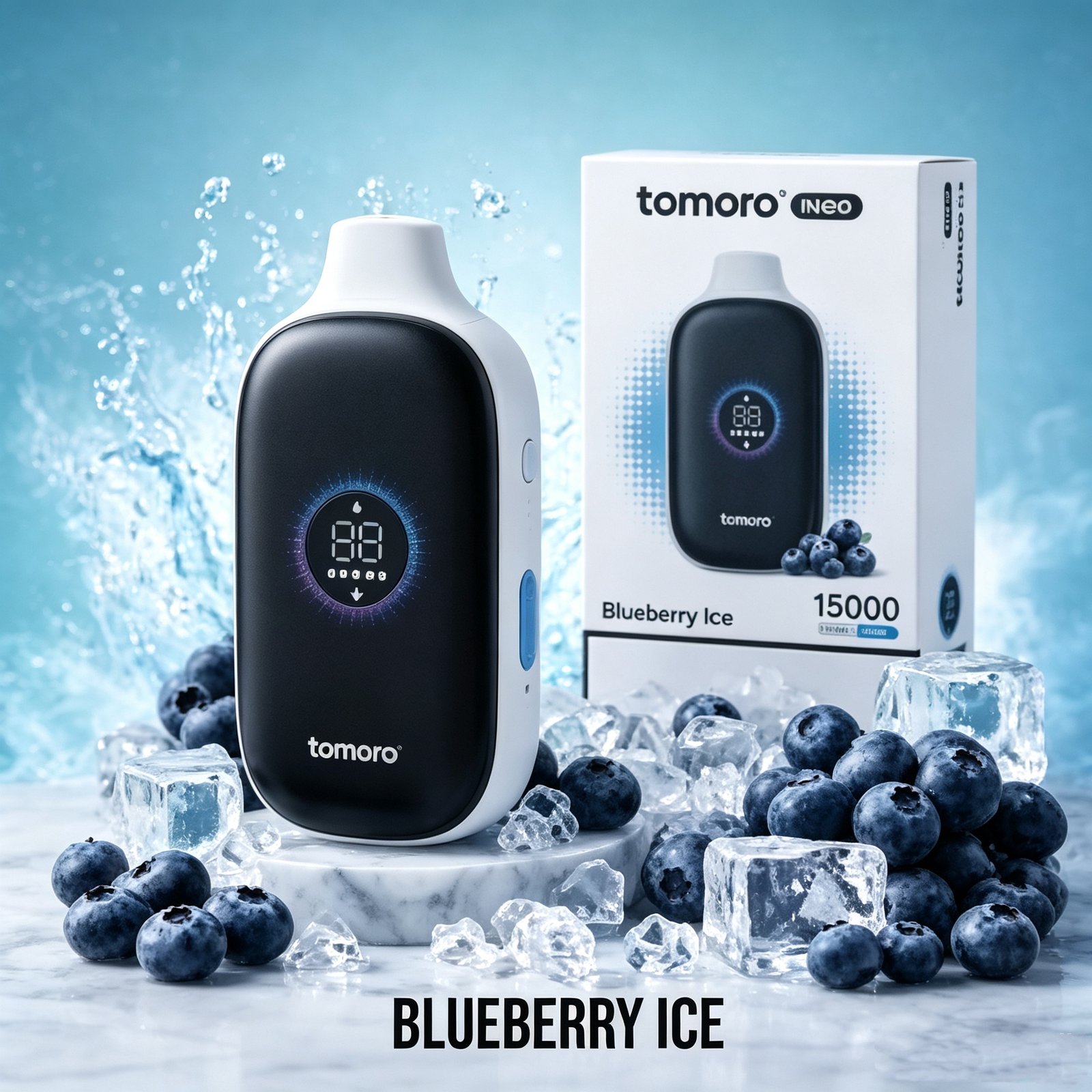 BLUEBERRY ICE Tomoro 15000 PuffsBlueberry Ice - Image 1